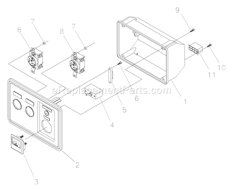 Page B Diagram and Parts List for 030213-0  Briggs and Stratton Generator